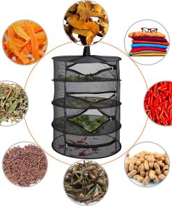 Alternative view of Desy & Feeci 4-Layer Herb Drying Rack - Collapsible Mesh Hanging Dryer Net for Herbs. Flowers. Tea. Fruits. and Vegetables - Includes S-Hook & Storage Bag (24 x 31)
